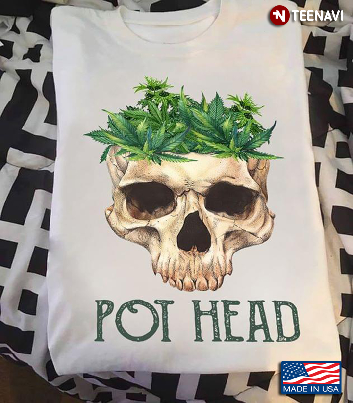Pot Head Skull Weed