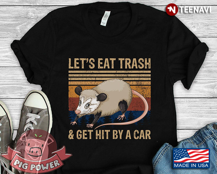 Opossum Let’s Eat Trash & Get Hit By A Car