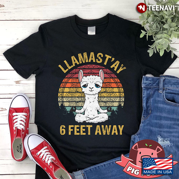 Llamas’tay 6 Feet Away Llama Meditate