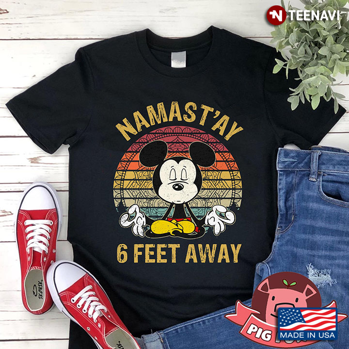 Namaste Mickey Namas’tay 6 Feet Away Coronavius Pandemic