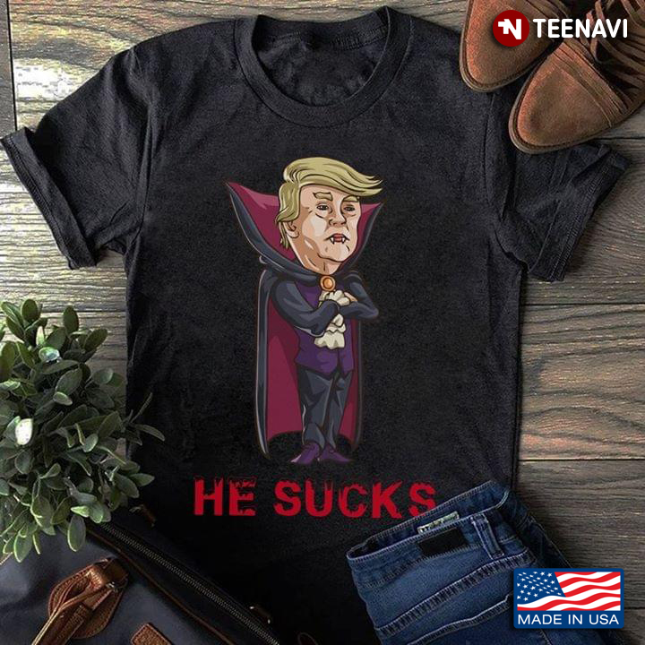 Donald Trump Dracula He Sucks