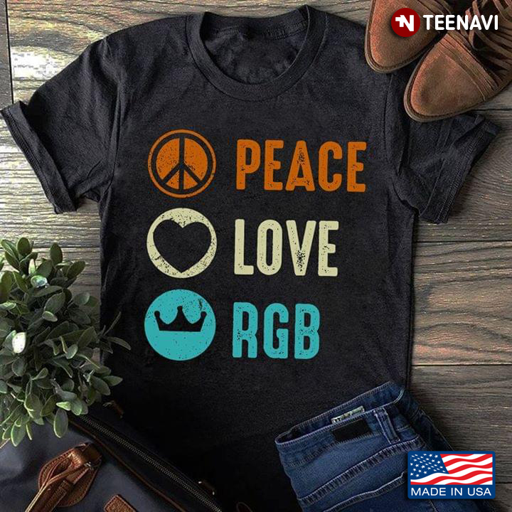 Peacce Love RBG Ruth Bader Ginsburg