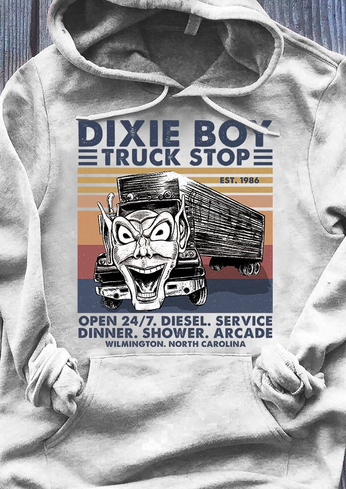 Dixie Boy Truck Stop Open 24/7 Diesel Service Dinner Shower Arcade Wilminton North Carolina