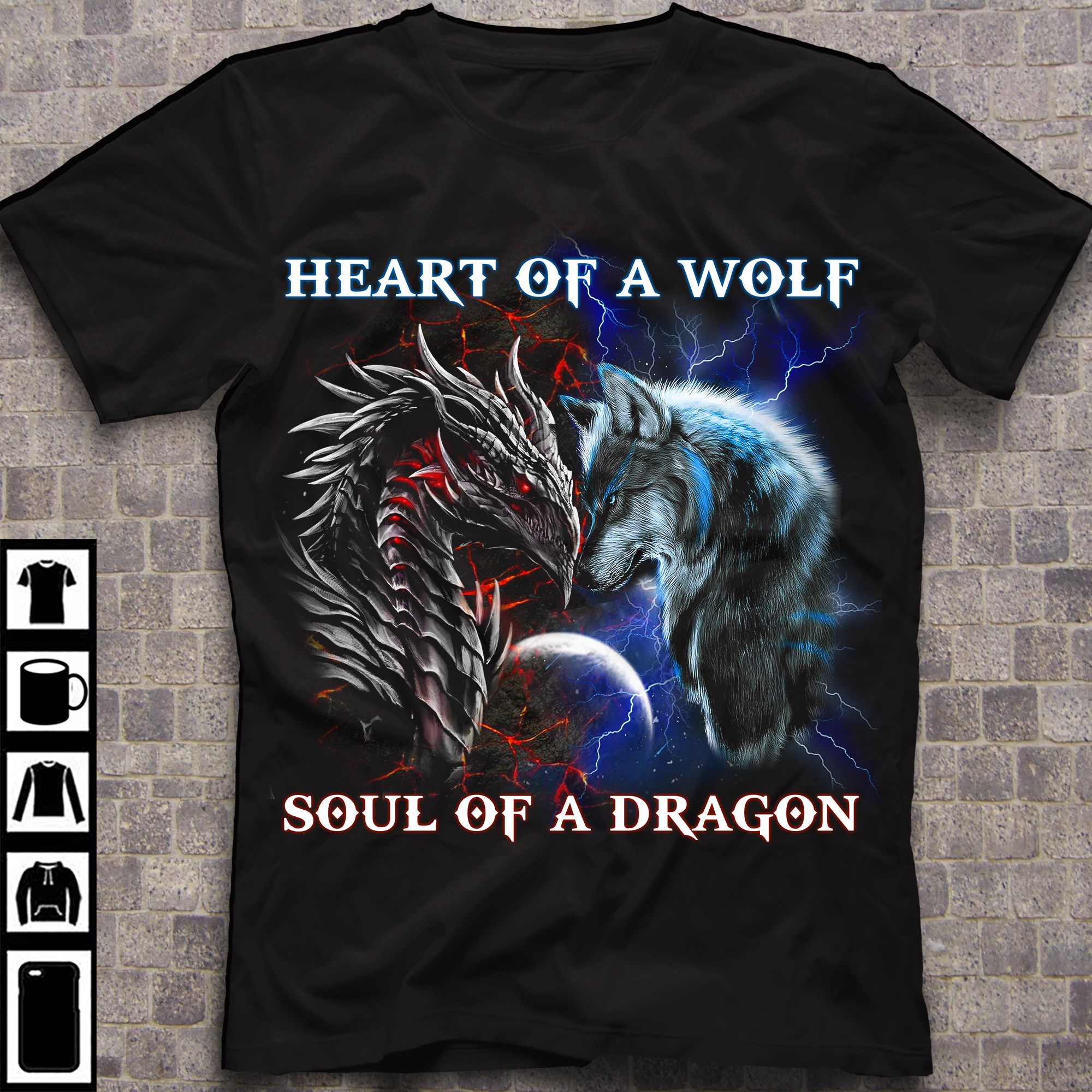 Heart Of A Wolf Soul Of A Dragon