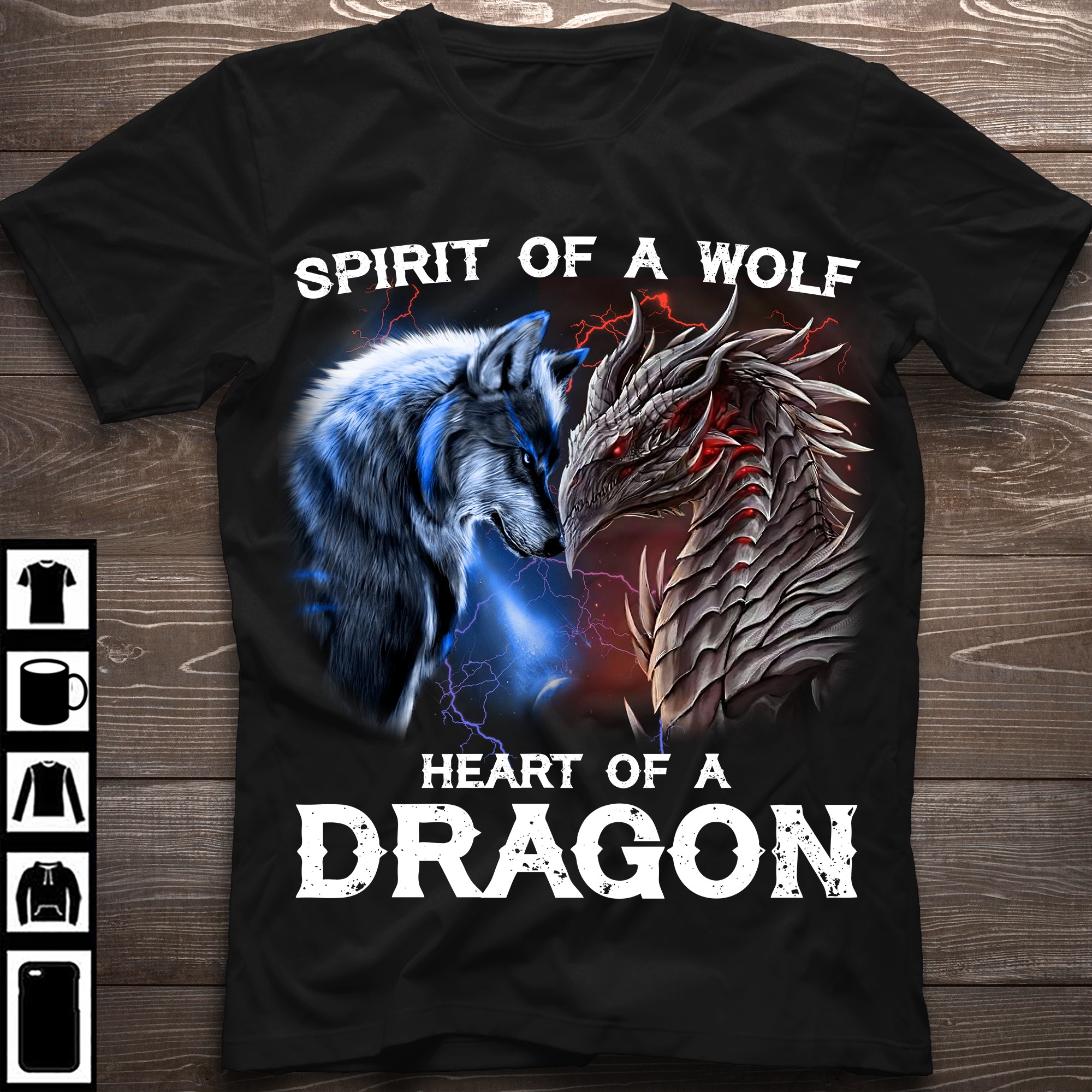 Spirit Of A Wolf Heart Of A Dragon