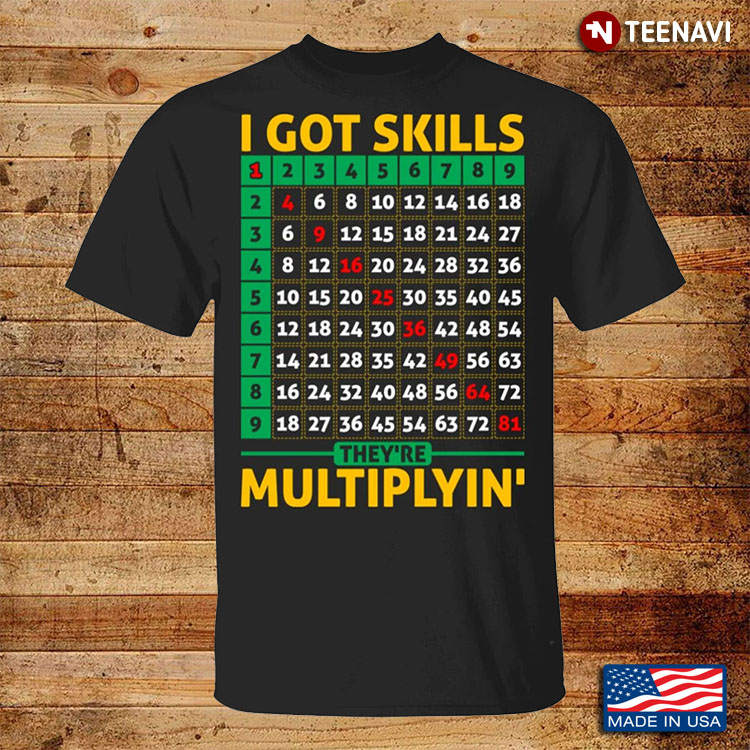 Funny Math I Got Skills They're Multiplyin'