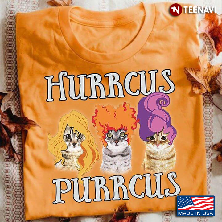 Hocus Pocus Sanderson Sisters Cat Halloween Hurrcus Purrrcus