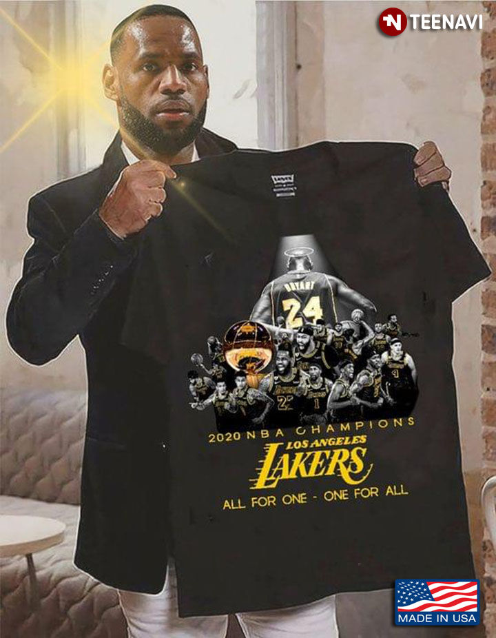 2020 NBA Champions Los Angeles Lakers All For One One For All