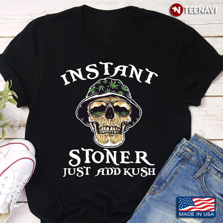 Skull With Weed Hat Instant Stoner Just Add Kush