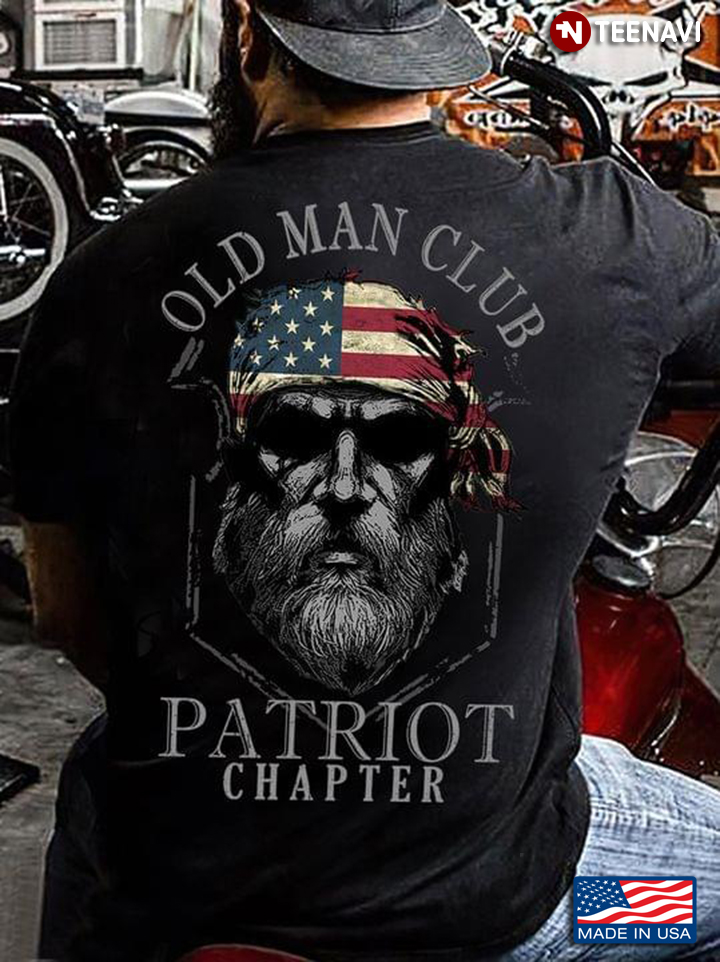 American Flag Old Man Club Patriot Chapter
