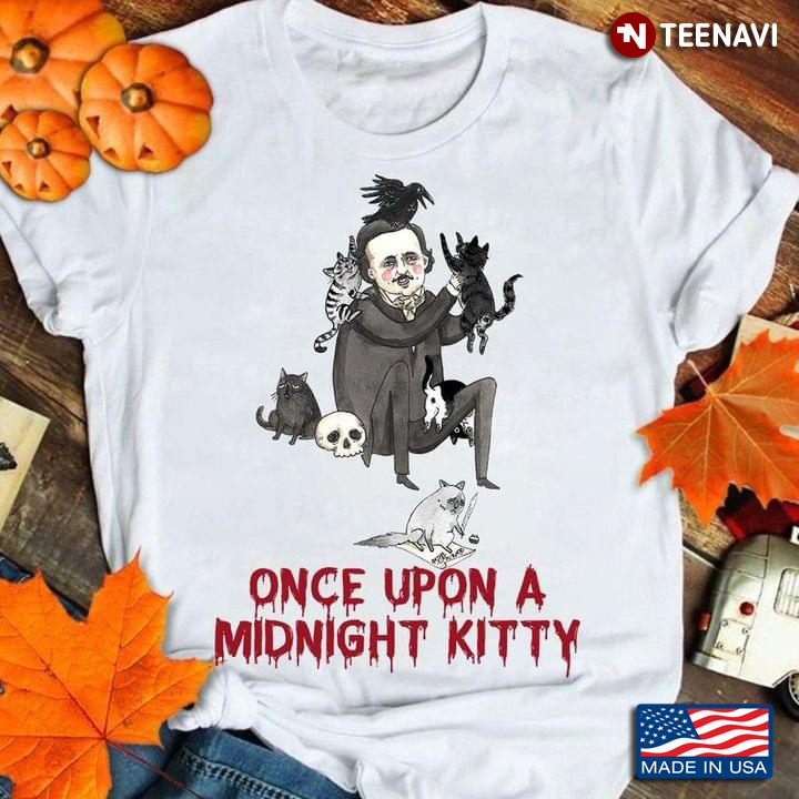 Edgar Allan Once Upon A Midnight Kitty Halloween