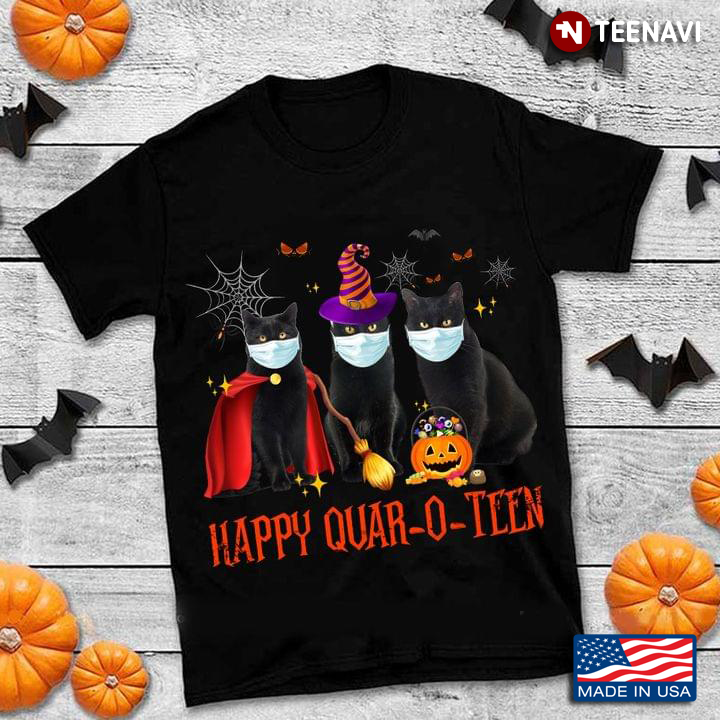 Witch Cats Happy Quar-O-Teen Halloween