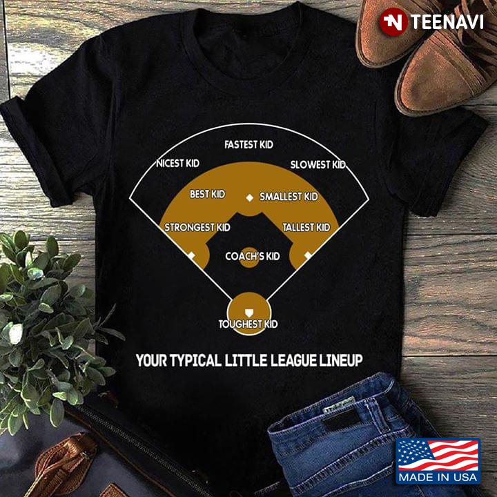 Your Typical Little league Lineup Fastest Kid Nicest Kid Slowest Kid Best Kid Smallest Kid