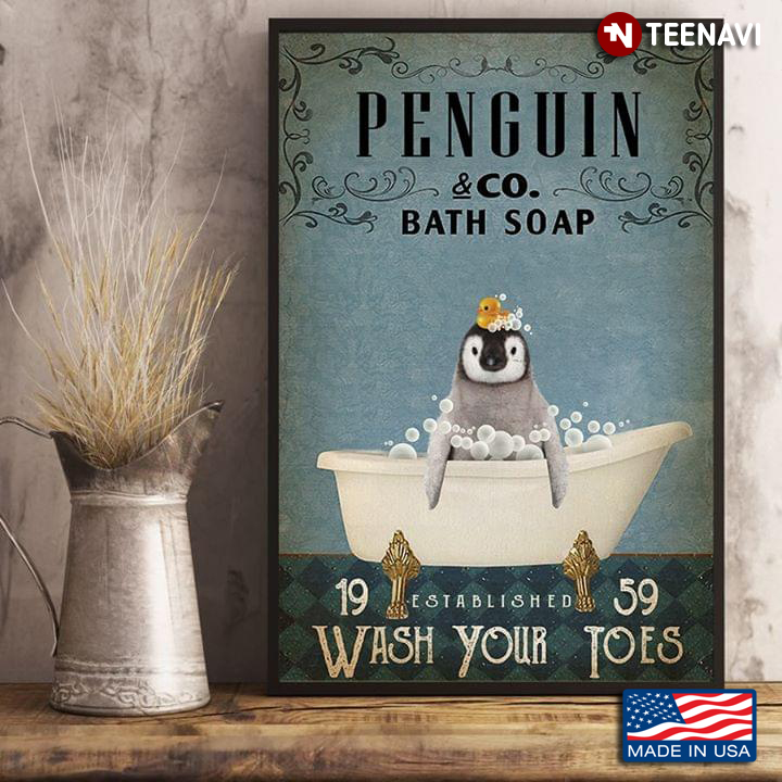 Vintage Penguin & Little Duck & Co. Bath Soap Established 1959 Wash Your Toes
