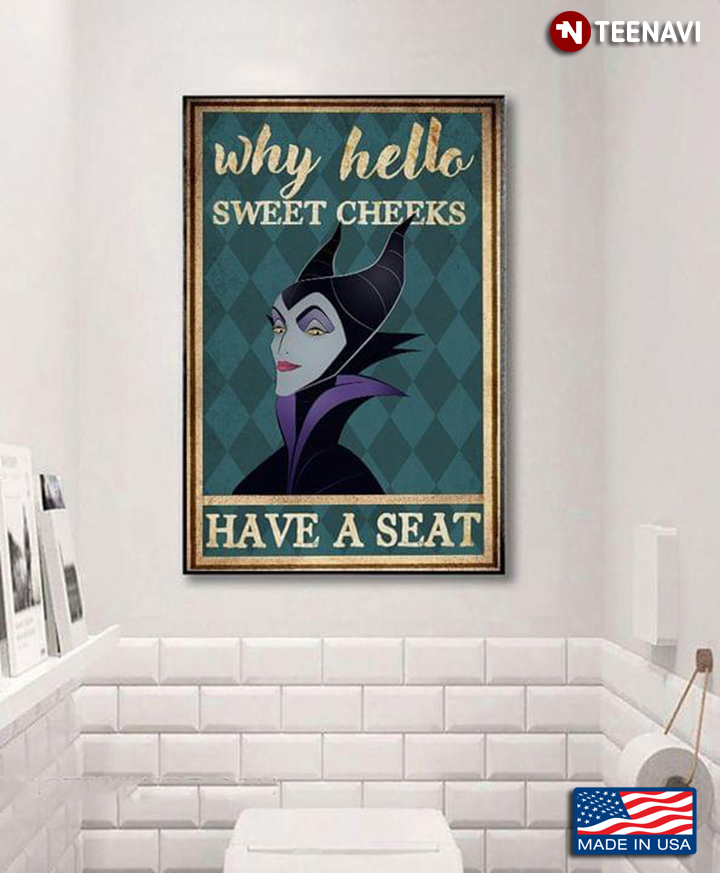 Vintage Maleficent Hello Sweet Cheeks Have A Seat