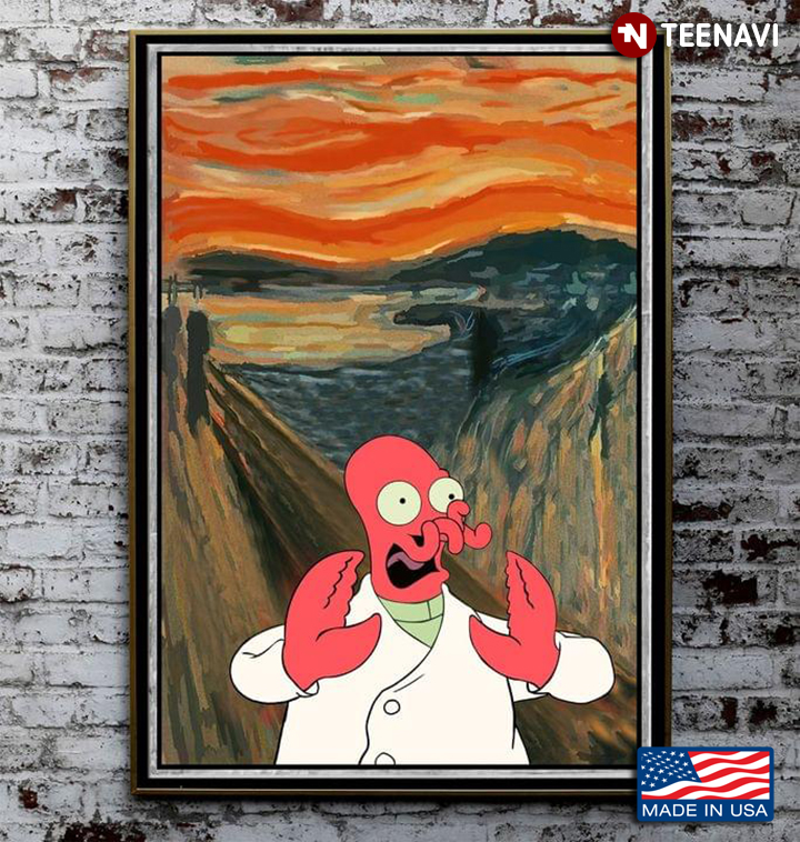 The Scream By Edvard Munch Parody With Screaming Pink Guy