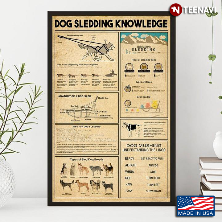 Vintage Dog Sledding Knowledge