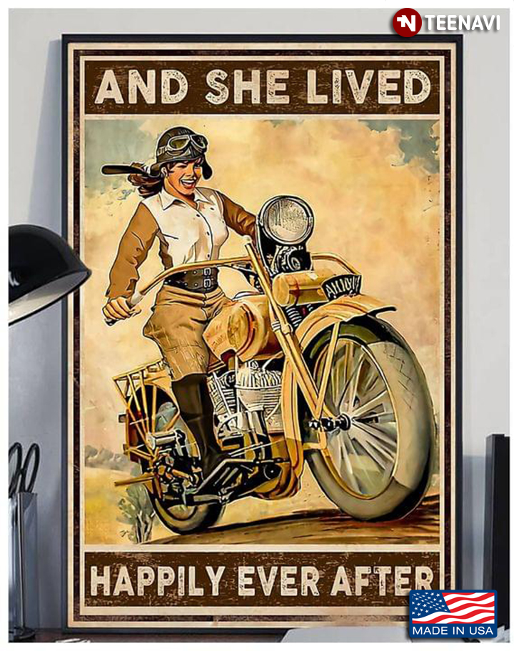 Cool Female Biker And She Lived Happily Ever After