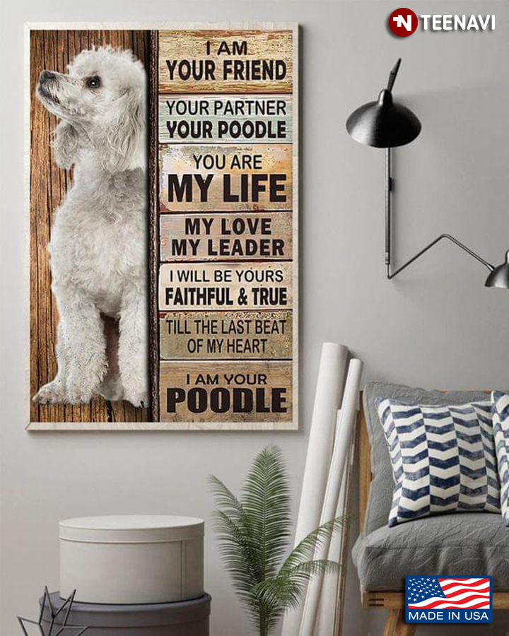 Cool White Poodle I Am Your Friend Your Partner Your Poodle You Are My Life My Love My Leader