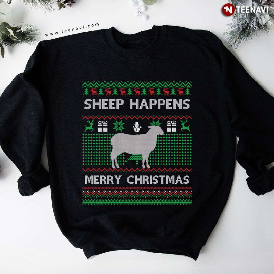 Sheep Ugly Christmas Sweater Sheep Santa Christmas Gift Sweatshirt