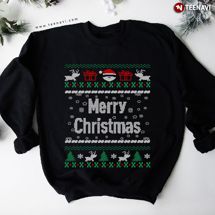 Ugly Christmas Sweater Merry Christmas Sweatshirt