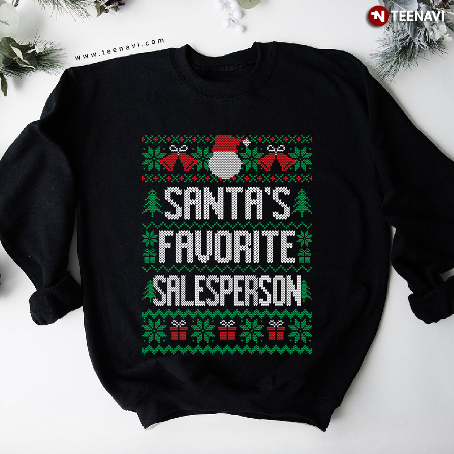 Santa's Favorite Salesperson Sweatshirt