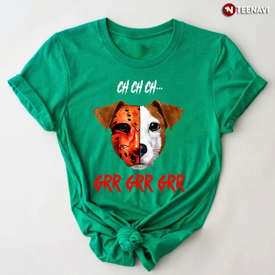 Beagle Mask  Jason Voorhees Ch Ch Ch Grr Grr Grr Halloween T-Shirt