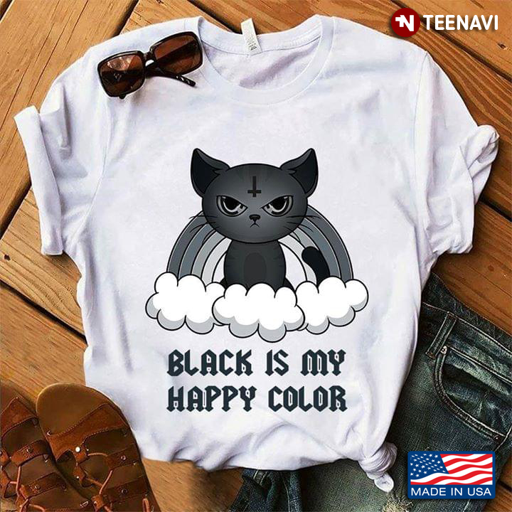 Black Cat Black Is My Happy Color Cloud