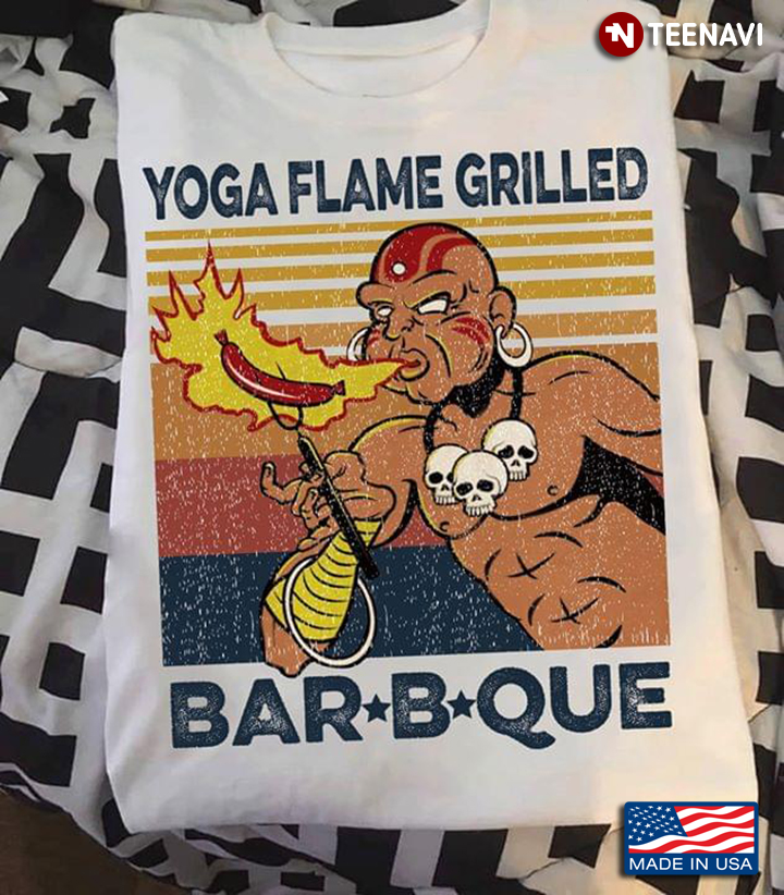 Yoga Flame  Grilled Barbque Vintage Street Fighter