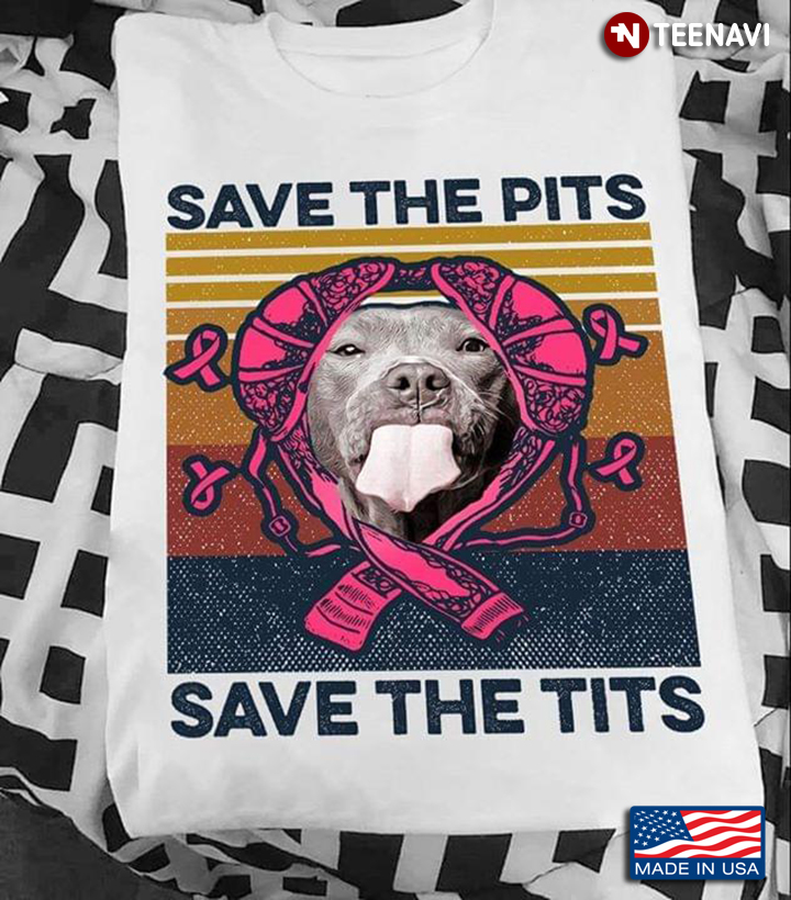 Save The Pits Save The Tits Pitpull Vintage Bra