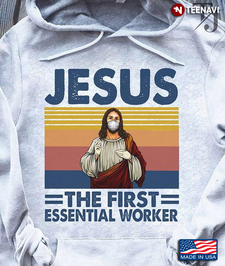 Jesus The First Essential Worker Vintage