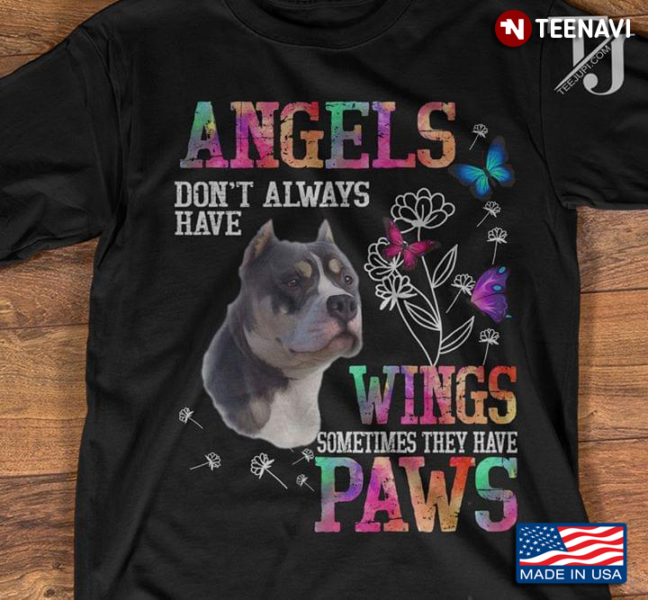 Angels Don't Always  Have Wings Sometimes They Have Paws Boston