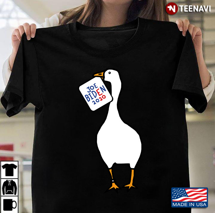 Small Goose With Stolen Joe Biden 2020 Sign