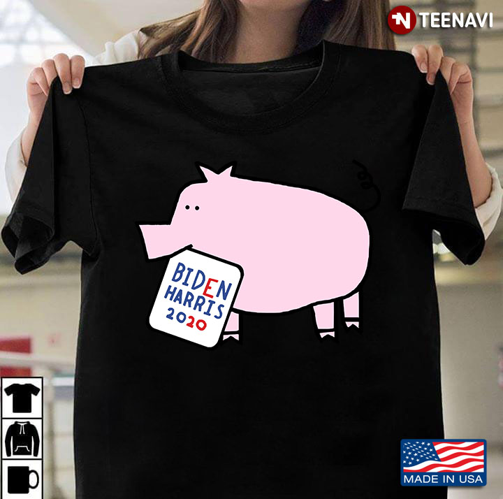Small Pig With Biden Harris Sign