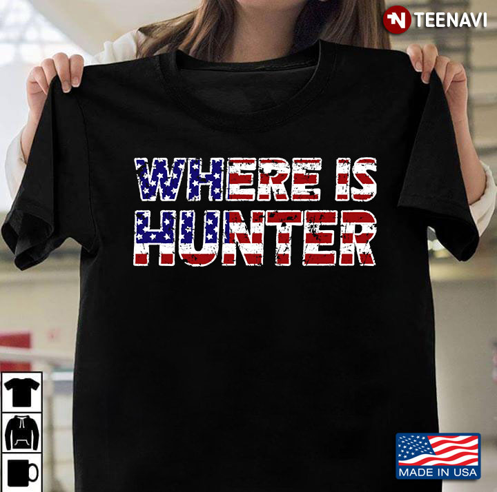 Where Is Hunter Trump With American Flag Vintage