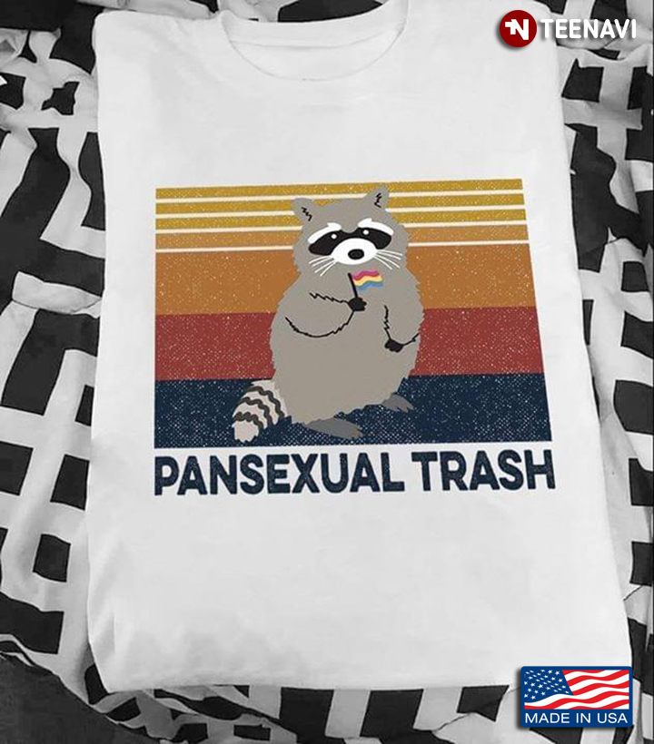 Raccoon With LGBT Flag Pansexual Trash