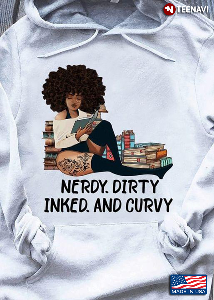 Black Girl Reading Nerdy Dirty Inked And Curvy