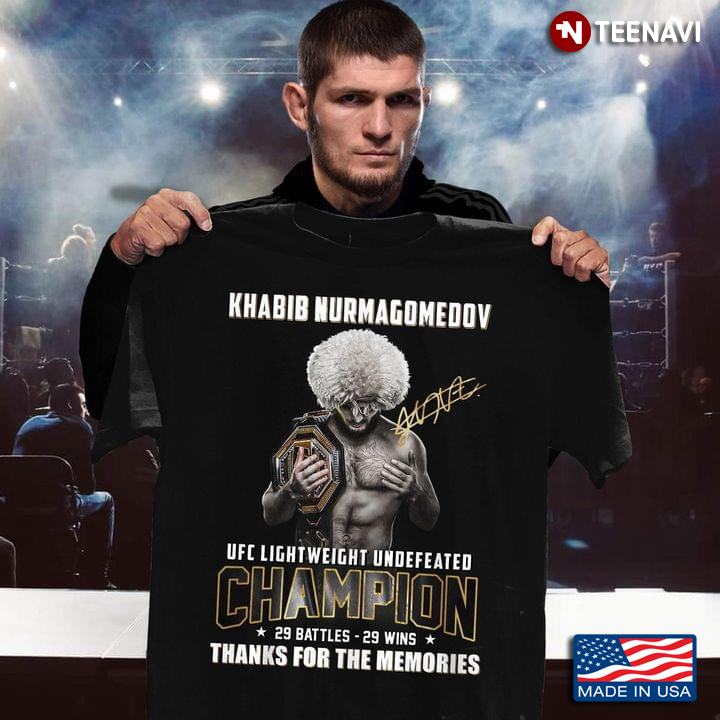 Khabib Nurmagomedov UFC Lightweight Undefeated Champion 29 Battles 29 Wins