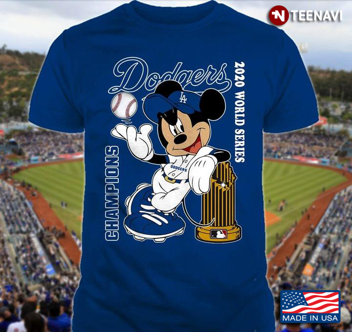 2020 World Series Champions Los Angeles Dodgers Mickey Mouse