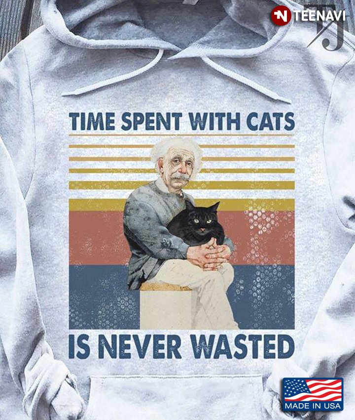 Albert Einstein Time Spent With Cats Is Never Wasted