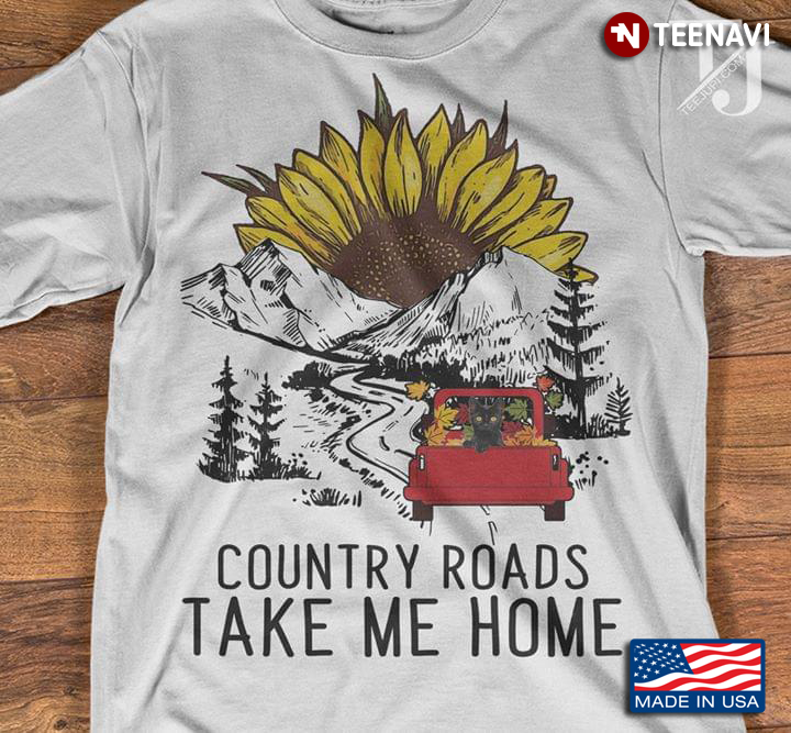 Sunflower Country Roads Take Me Home Thanksgiving