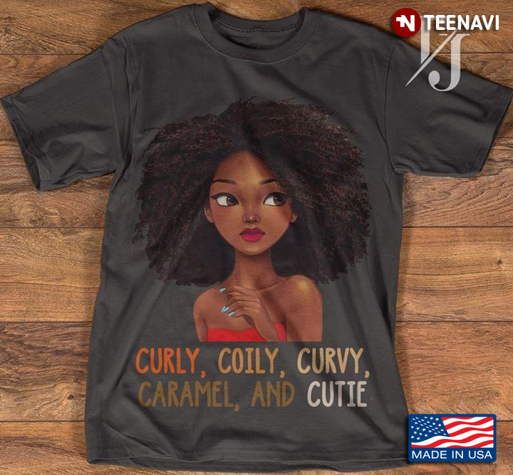 Black Girl Curly Coily Curvy Caramel And Cutie