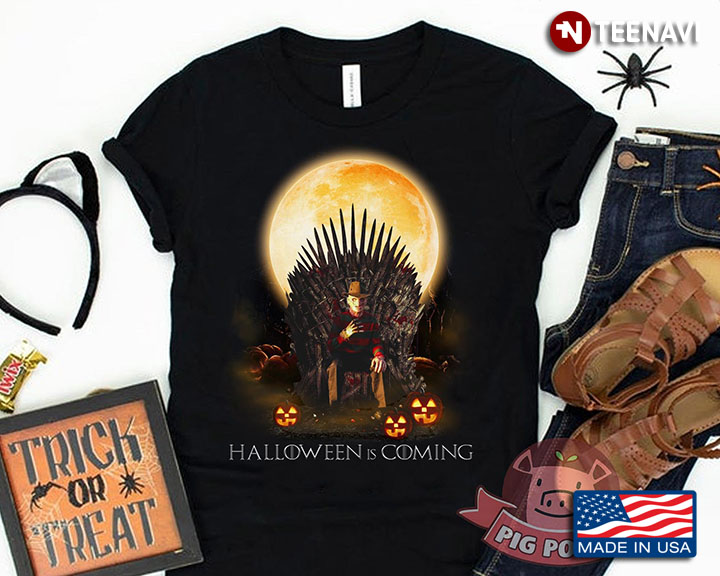 Freddy Krueger On Iron Throne Halloween Is Coming Game Of Thrones