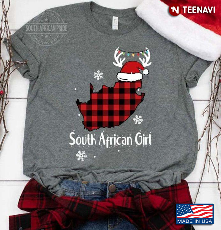 Funny Map With Lights South African Girl Christmas