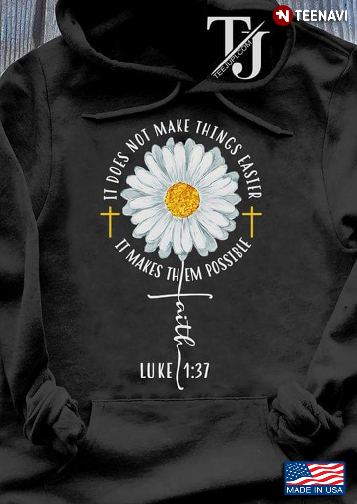 Daisy It Does Not Make things Easier It Makes Them Possible Faith Luke 1:37