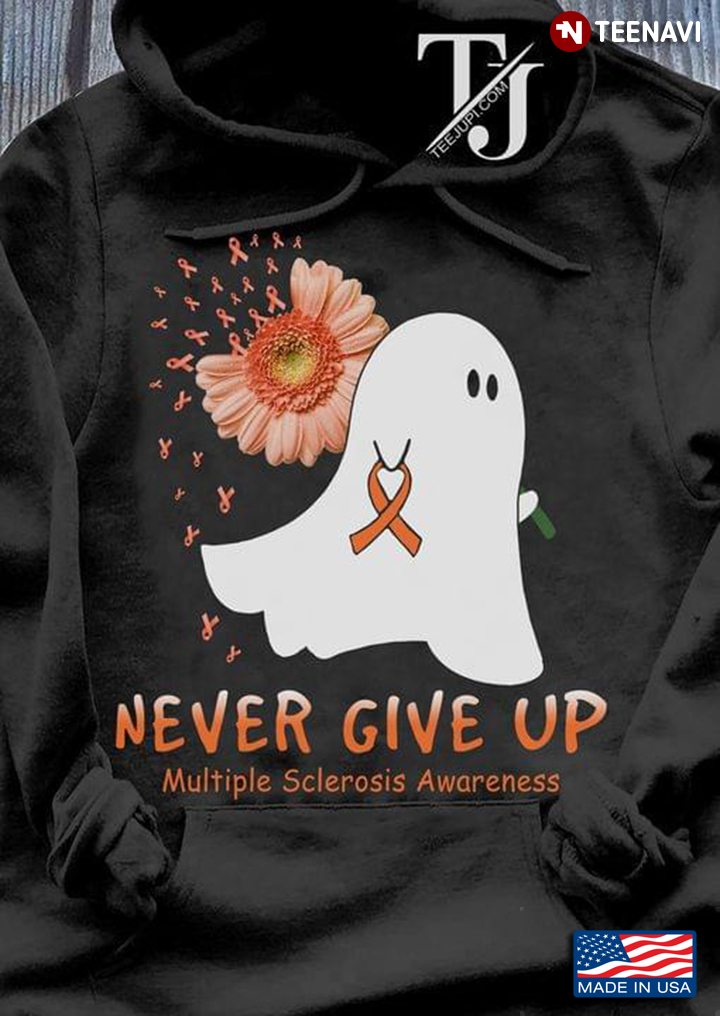 Boo With Daisy Never Give Up Multiple Sclerosis Awareness Halloween