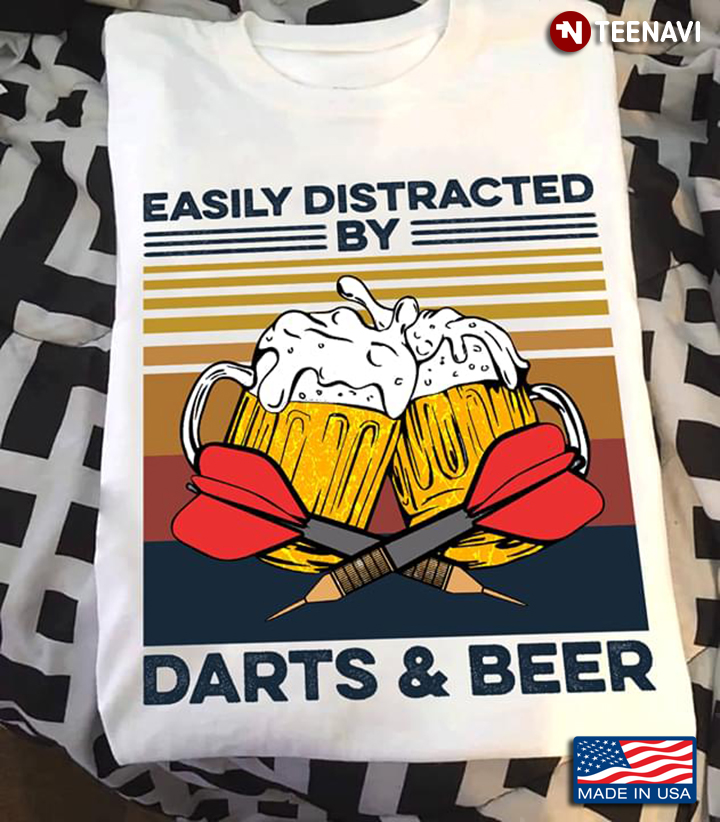 Easily Distracted By Darts And Beer