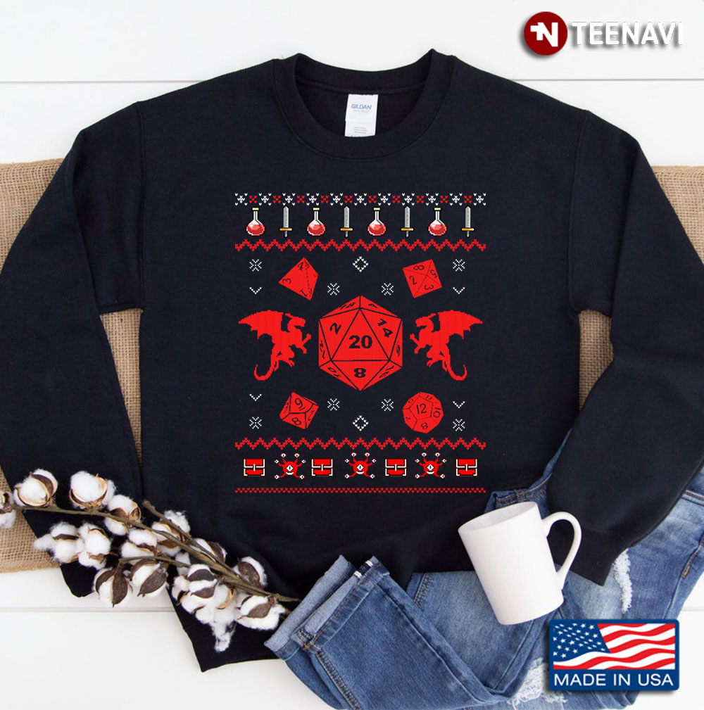 Dungeons And Dragons Ugly Sweater Sweatshirt