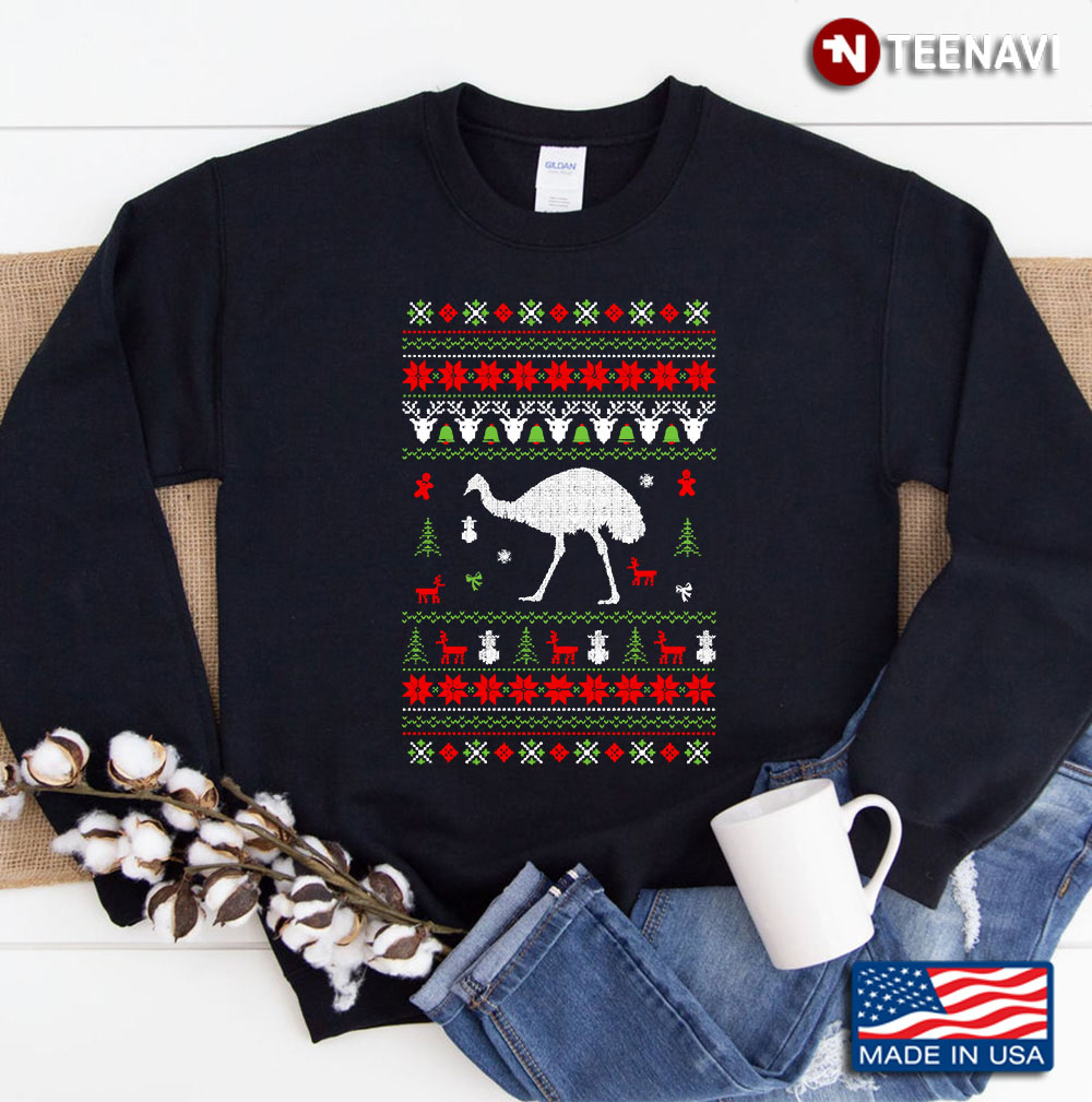 Emu Ugly Christmas Sweater Sweatshirt