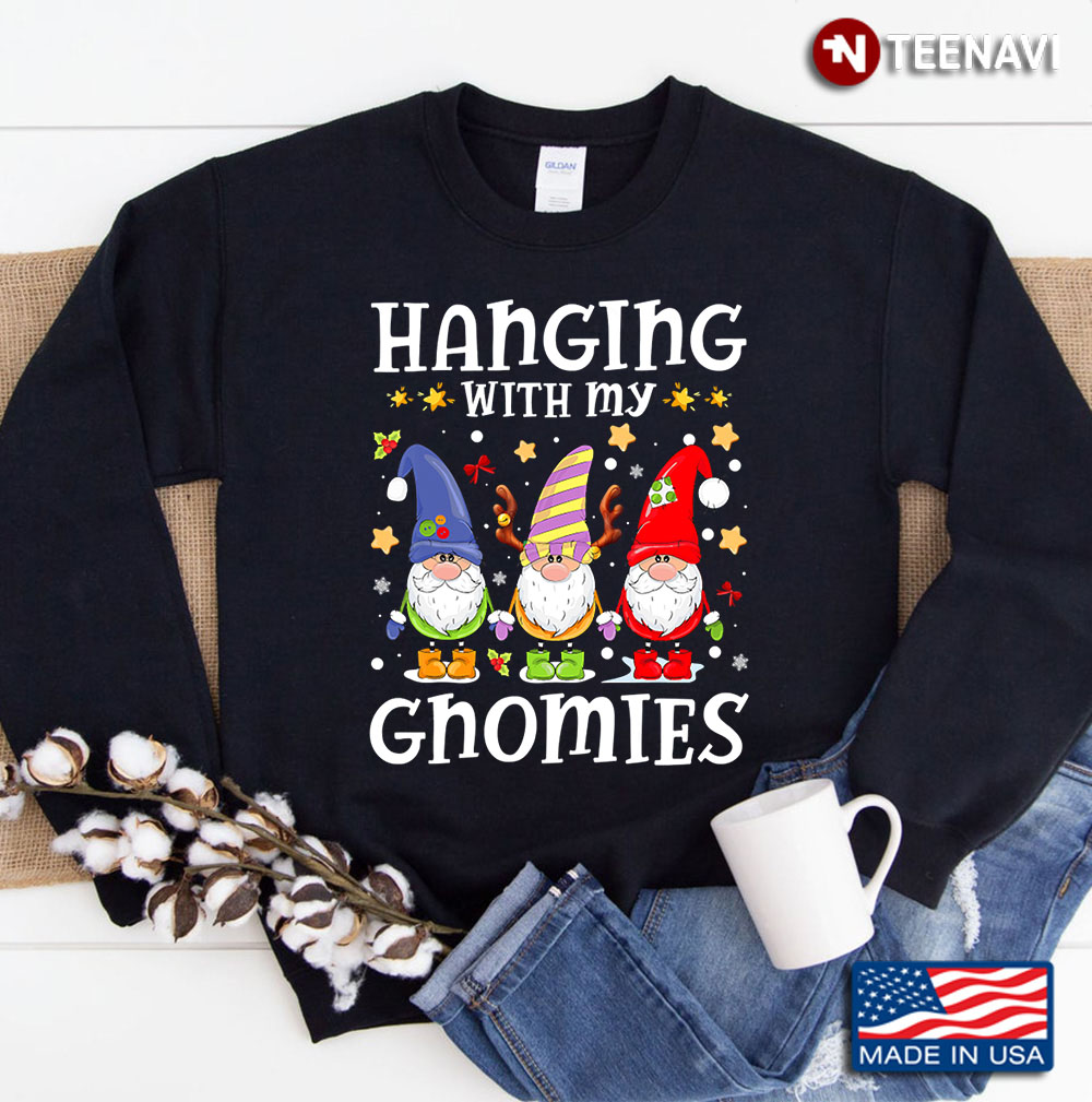 Funny Gnome Friends Christmas Sweatshirt